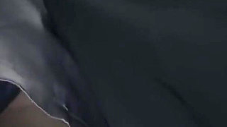 Crowded Bus Rush. Black Stockings Lady Feels Close Press, Curves Draw Eyes as She Guides It Closer - Part 2