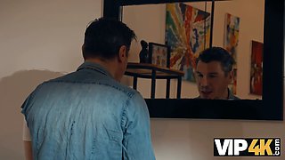 Vip4k. magnificent dark haired thinks that the whistle is a message to suck an older cock