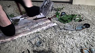 soldier toys crushing by kirstin