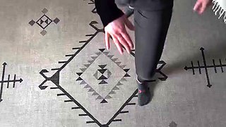 Adorable young babe gives horny stepbro a helping hand