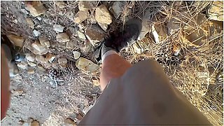 Spraying Milk, Sucking Dick And Getting My Dirty Milf Ass Creampied In An Old Mine Shaft