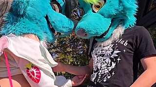 Sneaking Around To Fuck My Furry Step Sister During Family