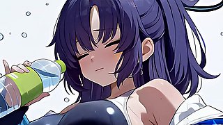 Japanese schoolgirl, anime, blue archive