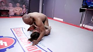 Luna Lovely vs Will Tile - Teen Big Ass Wrestling Fuck with BBC Doggy Style