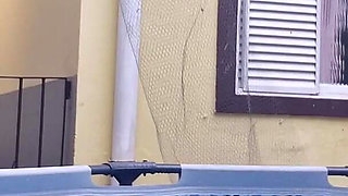 Your Slut Neighbor Showing Herself in the Pool