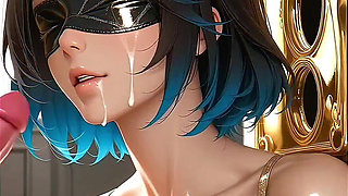 Neon Dreams - Blindfolded Glory-hole Suprise