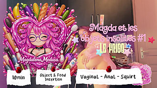Magda & the unusual objects in the fridge - ANAL VAGINAL SQUIRT
