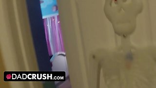 Dadcrush - tasty beauty celebrated halloween by getting her tight twat plowed hard by Big Cock