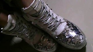 Chinese SNEAKER SOCK Footjob