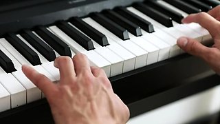 Student is Crazy about His Mature piano teacher
