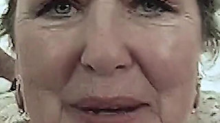 granny is horny for stiff cum cock