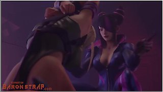 Cammy And Juri Lesbian Foot Tickle Domination