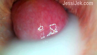 A Big Creampie Inside Me. the Cum Spilling Out of My Pussy-the Moment of Fertilization. Jessijek