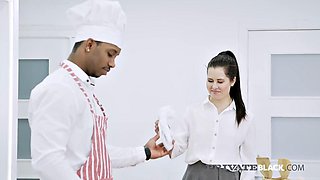 Cassie Fire Takes BBC Chefs Hardcore Anal Pounding