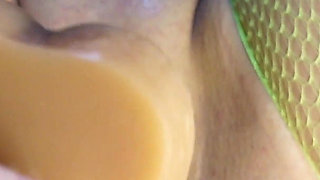 Close up Pussy Fisting Pumping Dildo Insertion Stretching Real Amateur Hot Wife