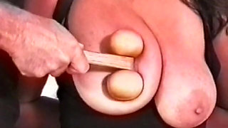 Big tits milf gets bound, gagged