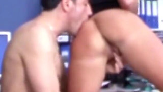 German gas water plumber asks boss about a raise and fucks her