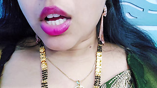 Husband Was Not at Home, Stepsister-in-law Inserted Rolling Pin in Pussy, Hindi Voice
