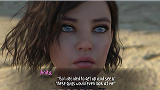 Weekend Lollygagging - Gameplay - Roleplay - Anita Teasing Men at Beach