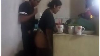 Maid Fucked In The Kitchen (my Wife Almost Discovered Us)