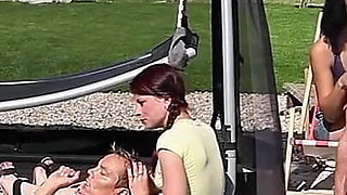 Group of Naughty Young Friends Having Fun