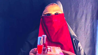 Desi Hijab Big Milk Sales Girl Leashed