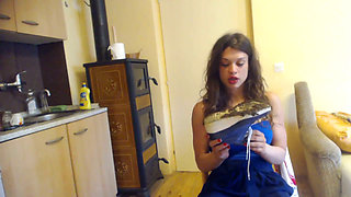Teen goddess wants you to clean her dirty sneakers