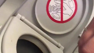 Huge Piss on Plane After Holding It for Four Hours!