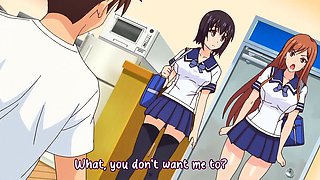 Anime beauty takes hard cock before breakfast in her kitchen
