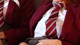 Two College Students Get Their Pussies Eaten by Their Hot Older Teacher