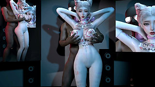 3D Big Boobs Slut Got Fucked by BBC