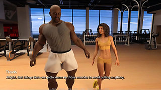 My Hotwife - Gameplay - Roleplay - Nudist Beach,gym Visit