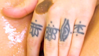 Tattooed Alt Lesbians Ass and Pussy Fisting - Wide Gape, Female Orgasm