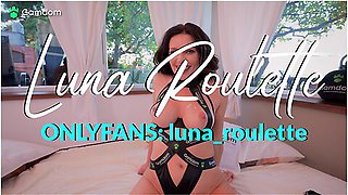 Hot Milf In Strappy Lingerie Masturbates And After Rough Sex Gets A Facial Cumshot - Luna Roulette