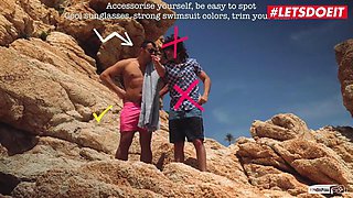 LETSDOEIT - Ebony Teen Noe Milk Seduced And Fucked At The Beach by Porndoe Pedia: Porn