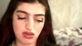 Glamour babe with big boobs masturbates in lingerie