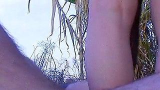 Farmer fucks skinny step daughter Pauline outdoor