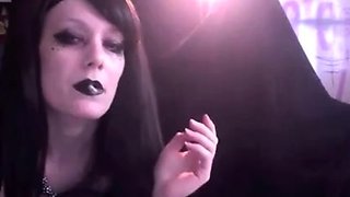 Smoking Goth Slut