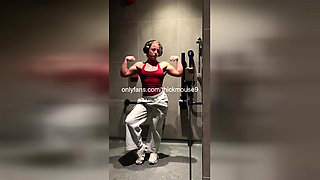 18yo TikTok Live Gym Accident: Tight Virgin Pussy Ripped & Creamed