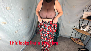 Mrs Mature Feet Stripping Down to Her Big White Granny Pants 424