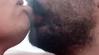 Hot Stepmother Liplock and Spitting in Mouth