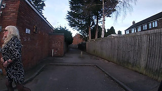 Enjoying flashing around town