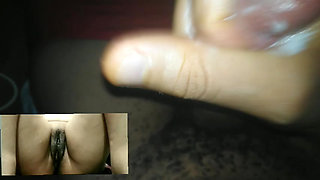 Masturbating in the bathroom with my girlfriend on a  video vi