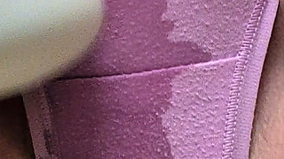 Soaked my pink cotton panties