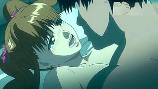 Orgasm, big boobs, anime hentai