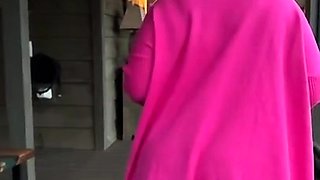 Sexy brunette amateur sucking and fucking cock naked outdoor