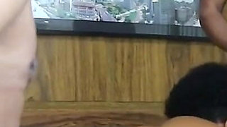 Maid Went to the Motel and Fucked the Boss's Friends