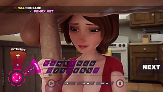 Passionate mature beauty yearns for deep climax in her eager body in animation - Hot 3d stap fantasy with cumshot