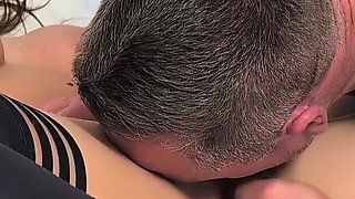 Callie & Aj on the Bed Bed Blowjob, Finger Blasting Doggie