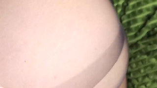 Teen with Spread Her Legs in Pantyhose
